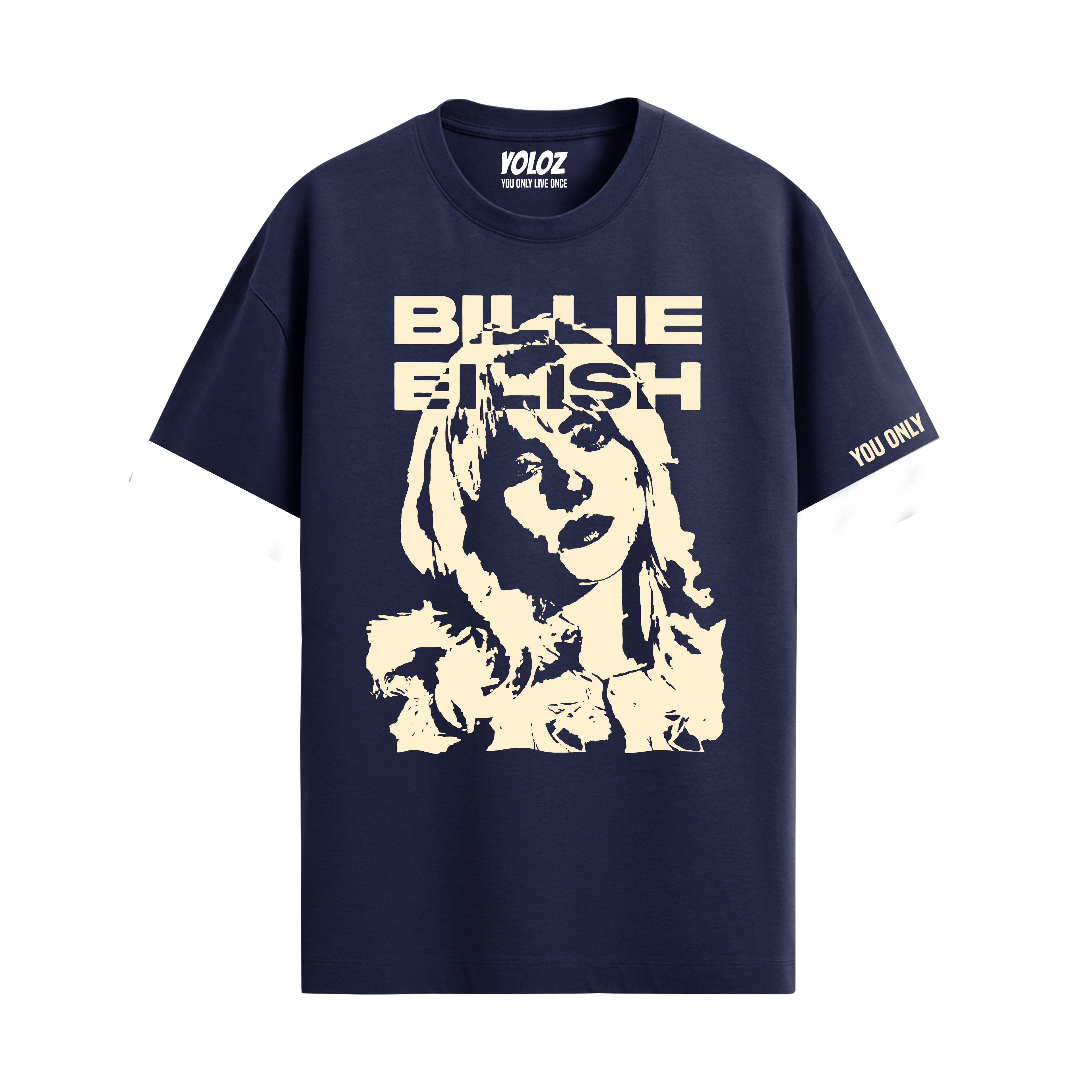 BILLIE EILISH NAVY BLUE REGULAR FIT T-SHIRT
