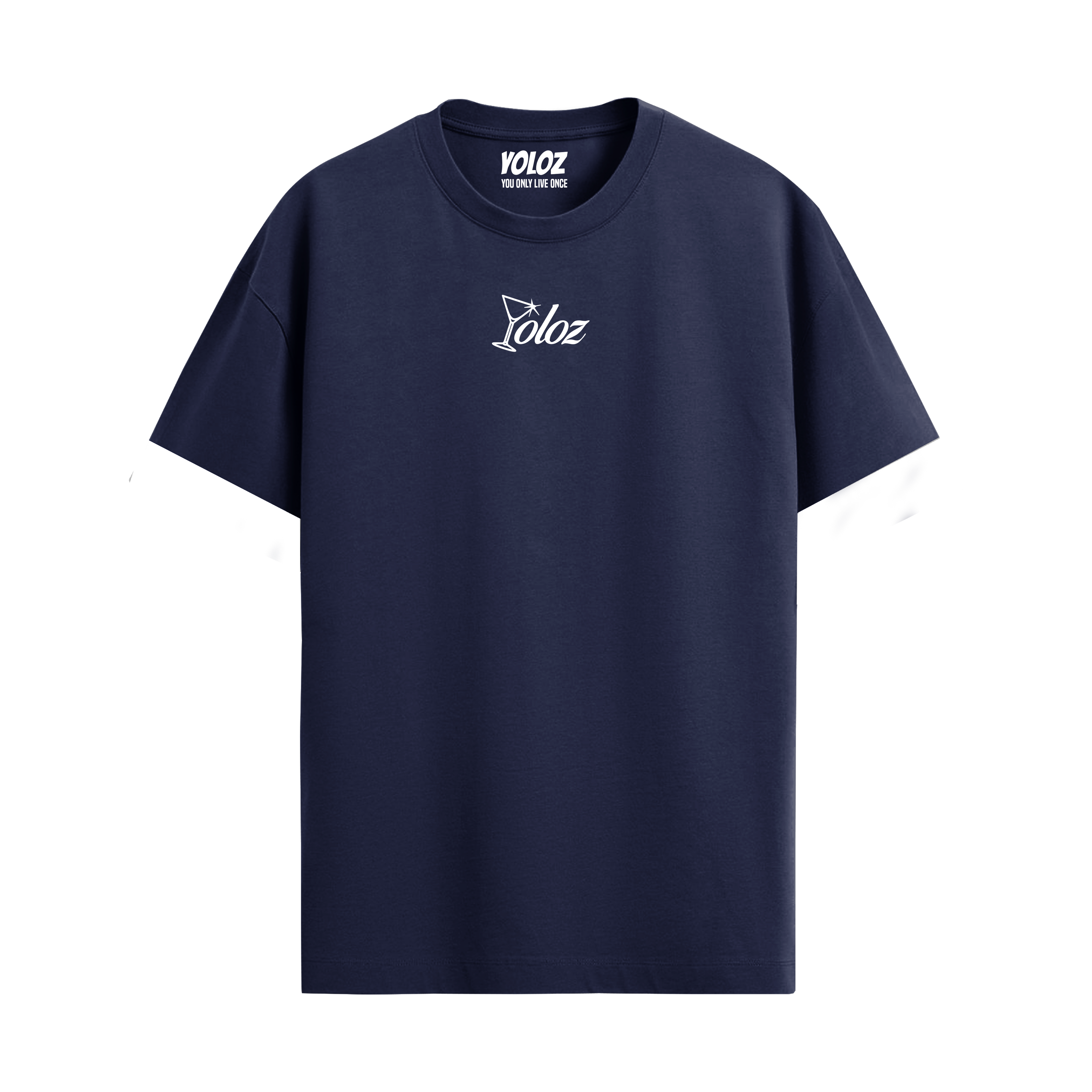 GOOD STORIES NAVY BLUE REGULAR FIT T-SHIRT