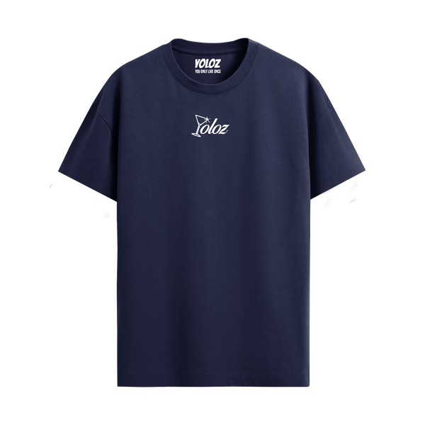 GOOD STORIES NAVY BLUE REGULAR FIT T-SHIRT