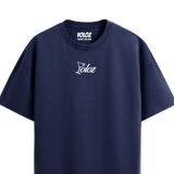 GOOD STORIES NAVY BLUE OVERSIZED T-SHIRT