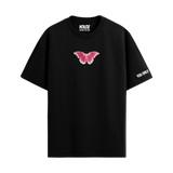 BUTTERFLY BLACK REGULAR FIT T-SHIRT