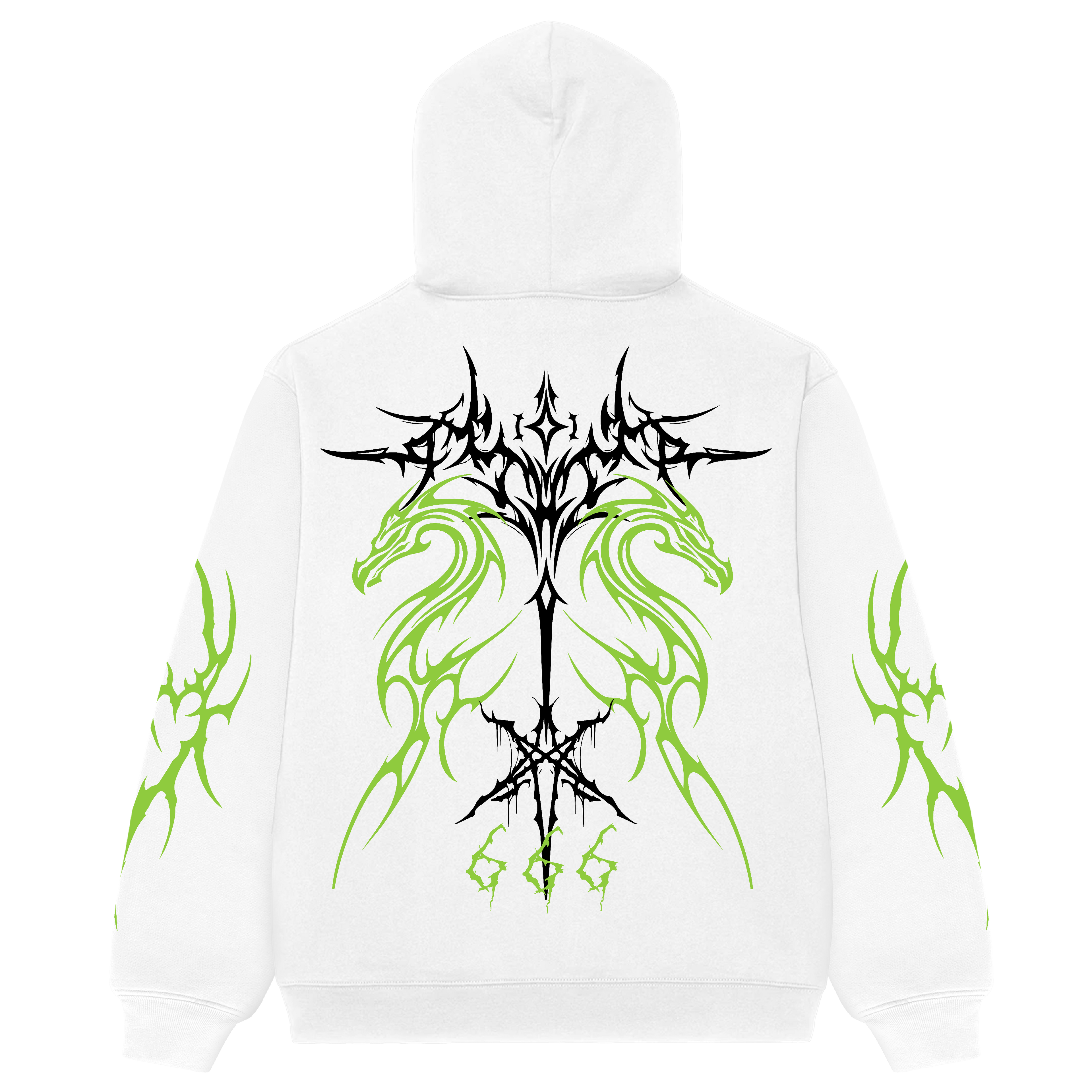 Dark Genesis Black Oversized Hoodie