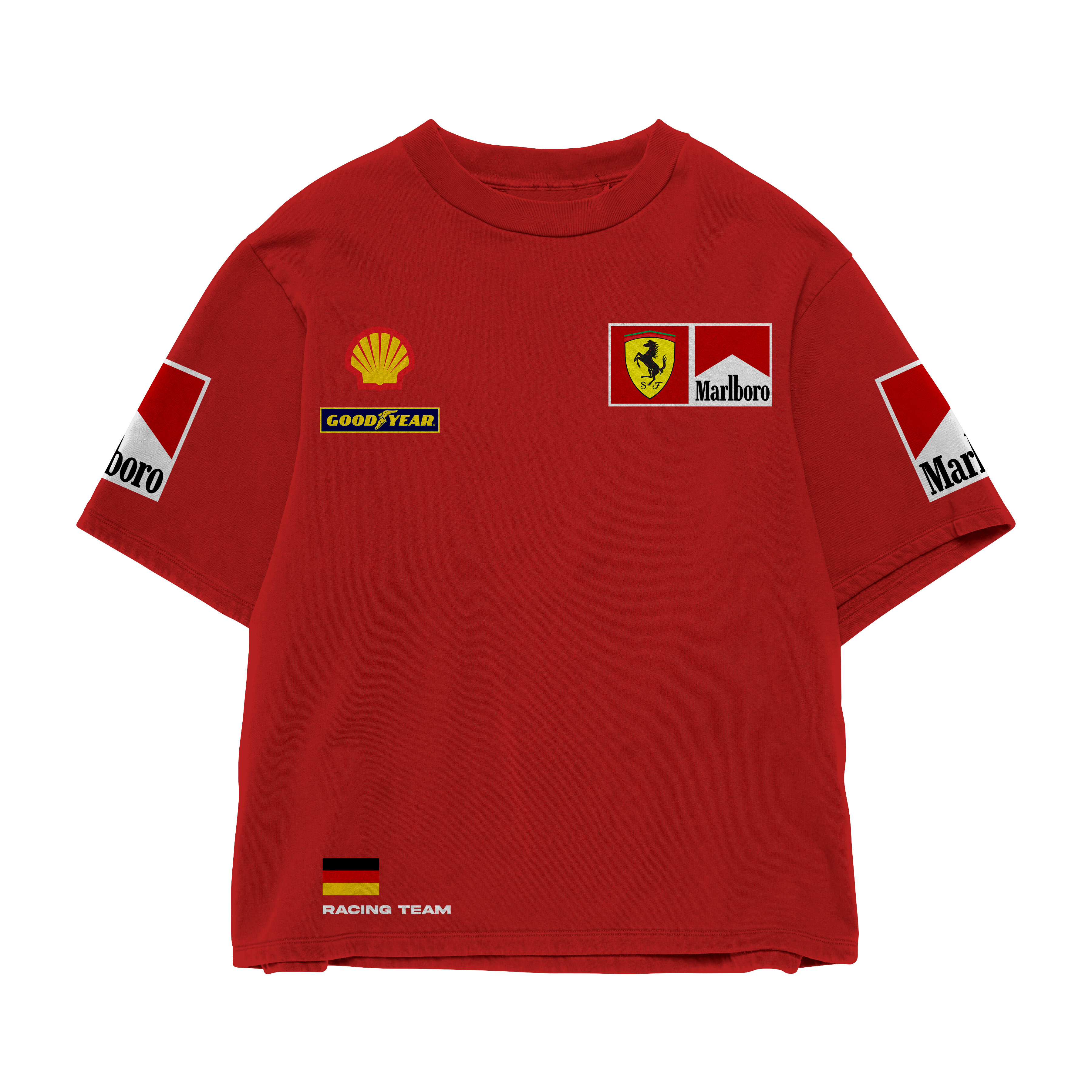 Marlboro Racing Oversized Tee – Red