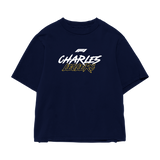 Charles Leclerc Oversized Tee – Navy Blue