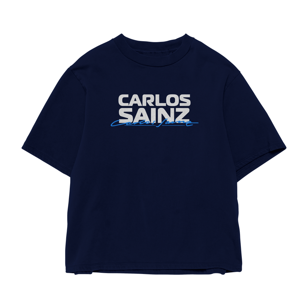 Carlos Sainz Oversized Tee – Navy Blue