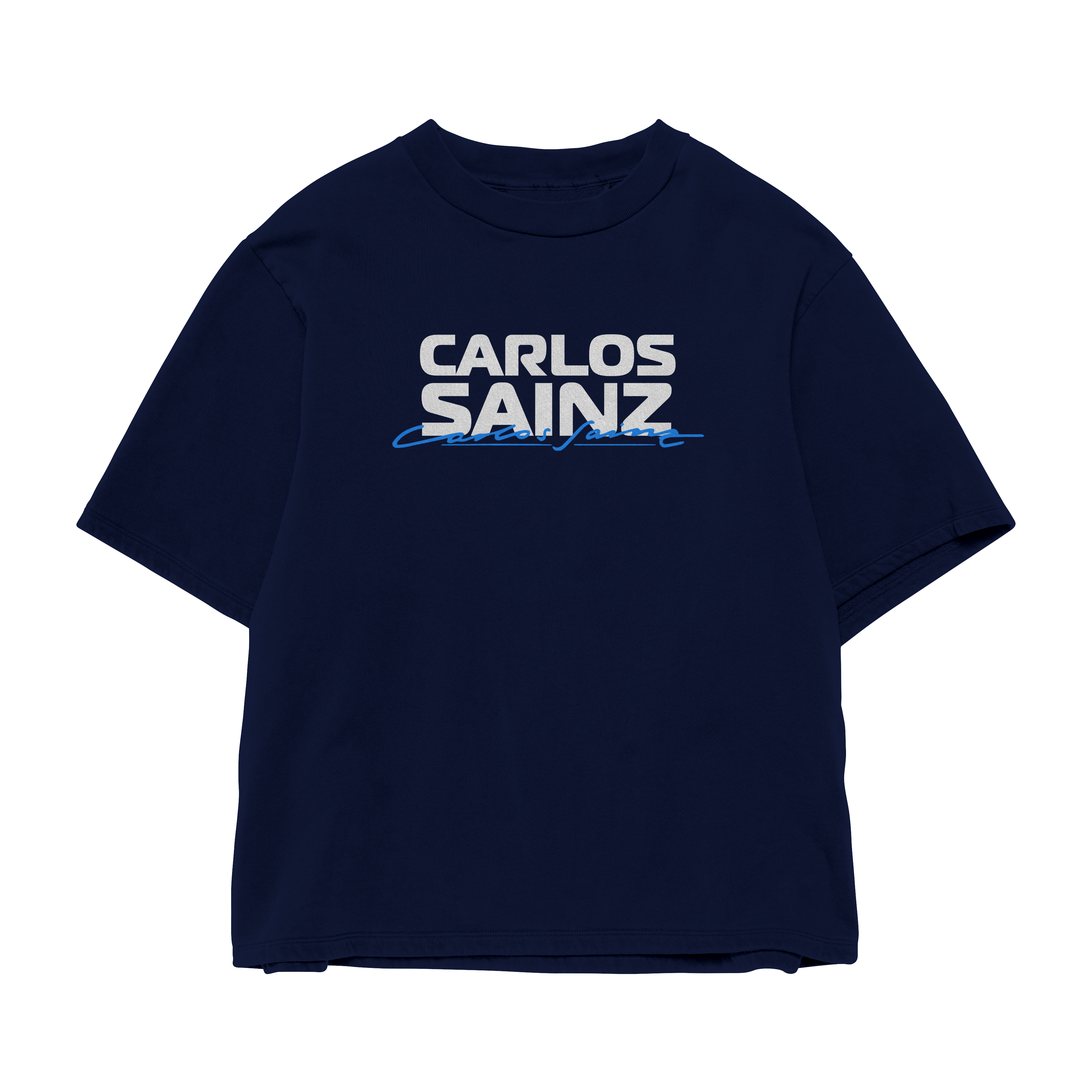 Carlos Sainz Oversized Tee – Navy Blue