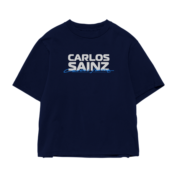 Carlos Sainz Oversized Tee – Navy Blue