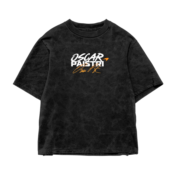 Oscar Piastri Oversized Tee – Acid Wash