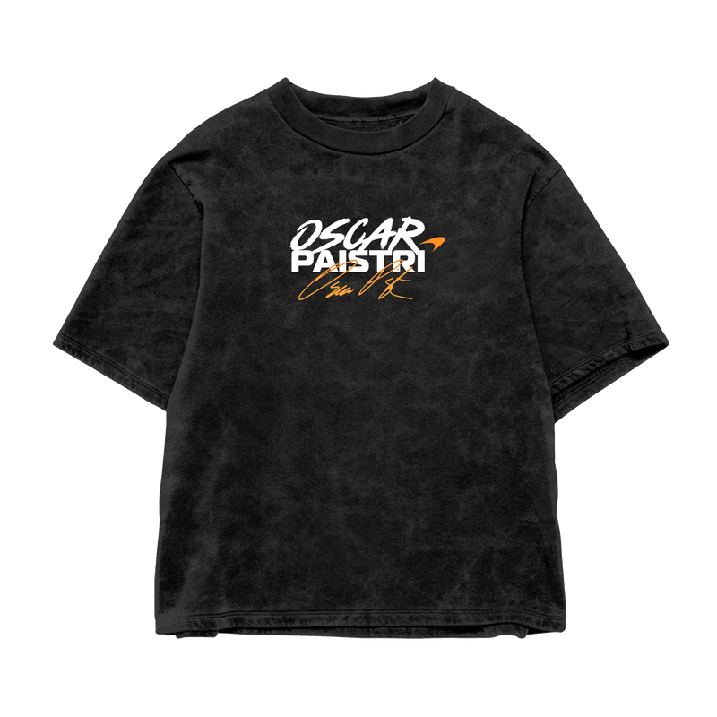 Oscar Piastri Oversized Tee – Acid Wash