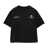 Monza Italy Oversized Tee – Black