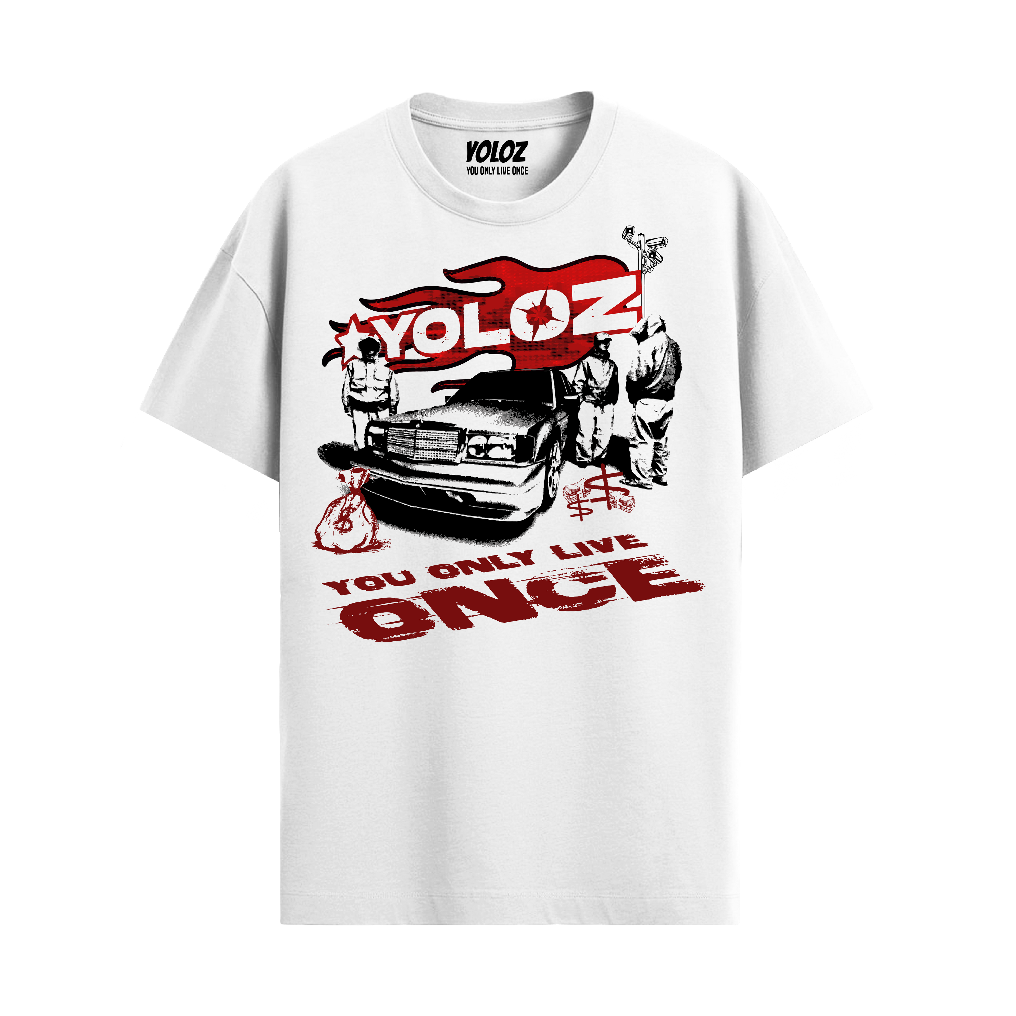 GANGSTER WHITE REGULAR FIT T-SHIRT