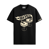 HOT MESS BLACK REGULAR FIT T-SHIRT