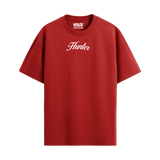 HUNTER RED OVERSIZED T-SHIRT