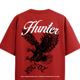 HUNTER RED OVERSIZED T-SHIRT