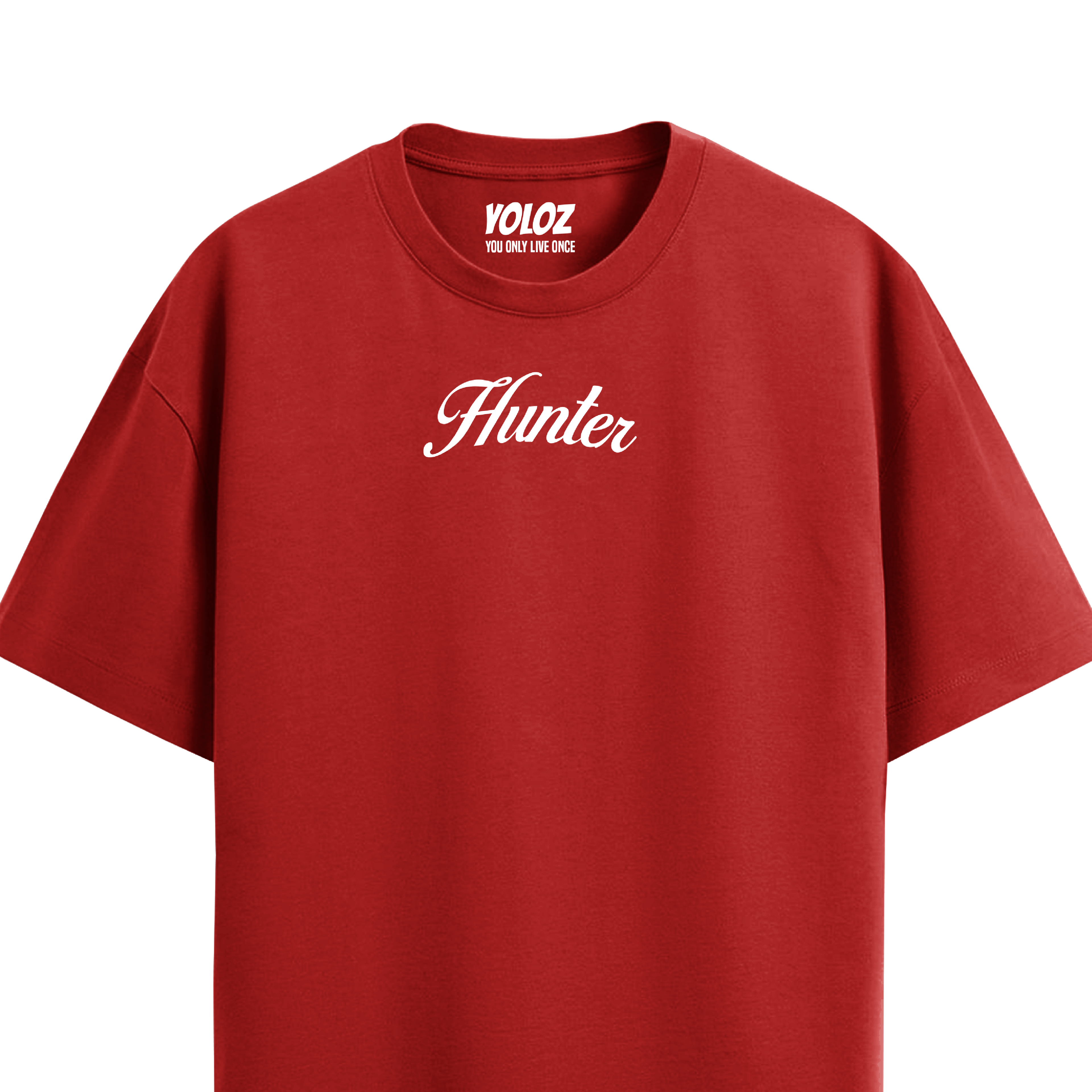 HUNTER RED OVERSIZED T-SHIRT