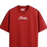 HUNTER RED OVERSIZED T-SHIRT