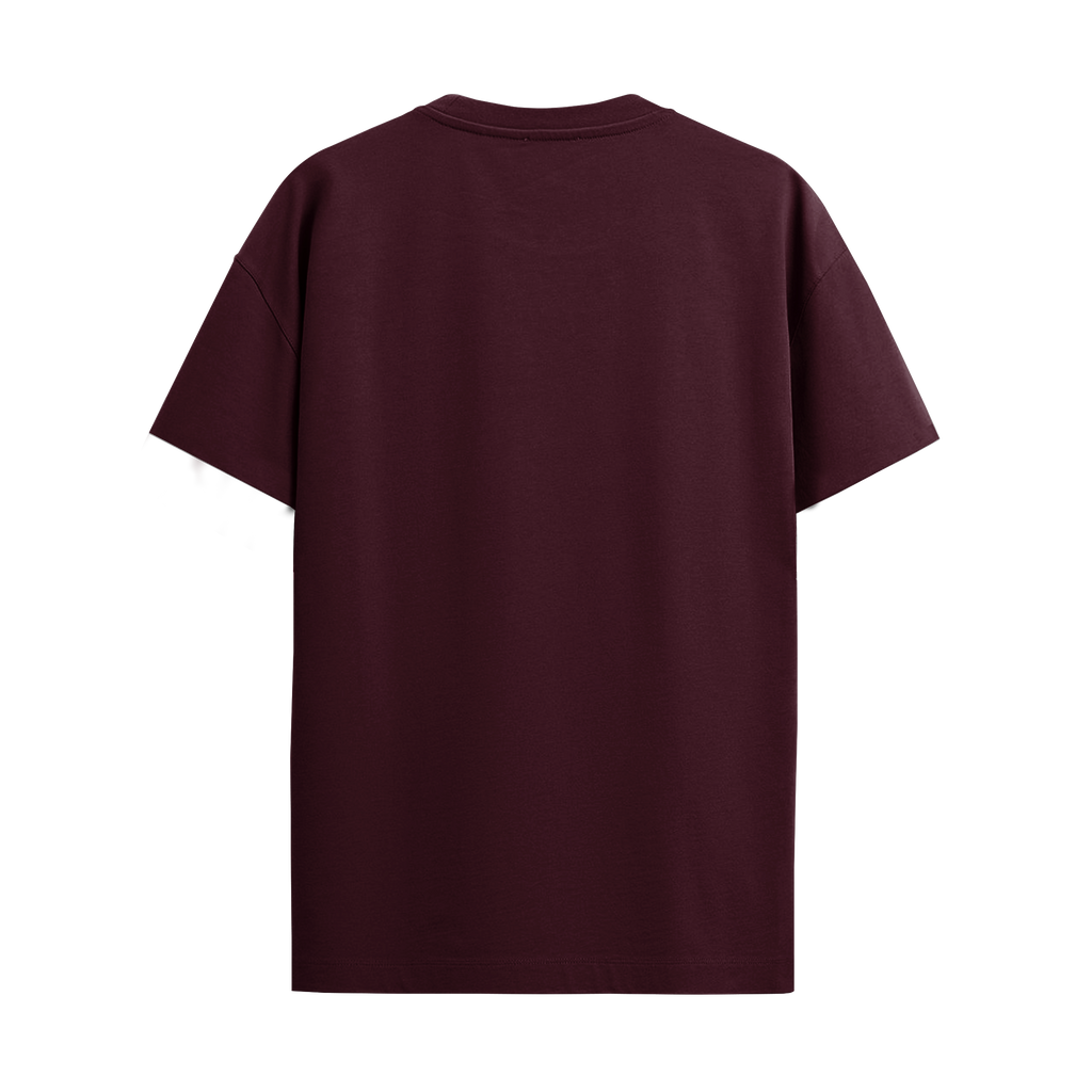 BASIC MAROON REGULAR FIT T-SHIRT