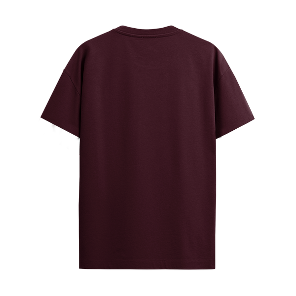 BASIC MAROON REGULAR FIT T-SHIRT