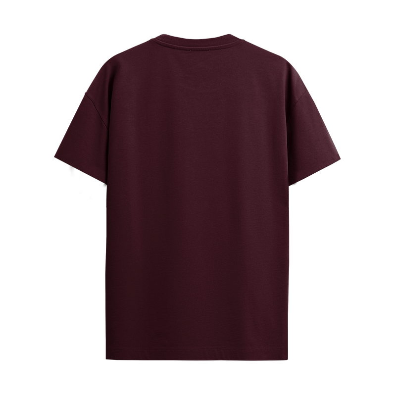 BASIC MAROON REGULAR FIT T-SHIRT