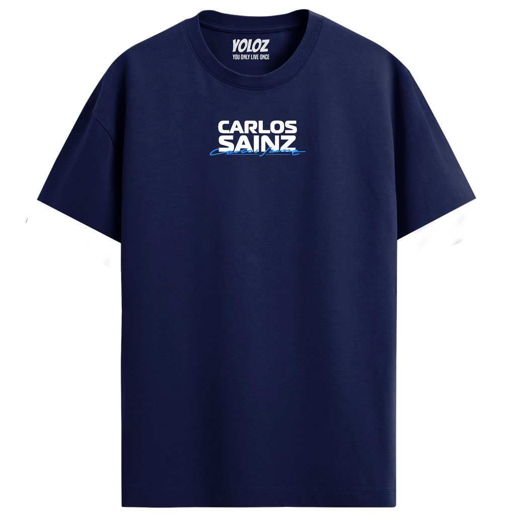 Carlos Sainz Regular Fit Tee – Navy Blue