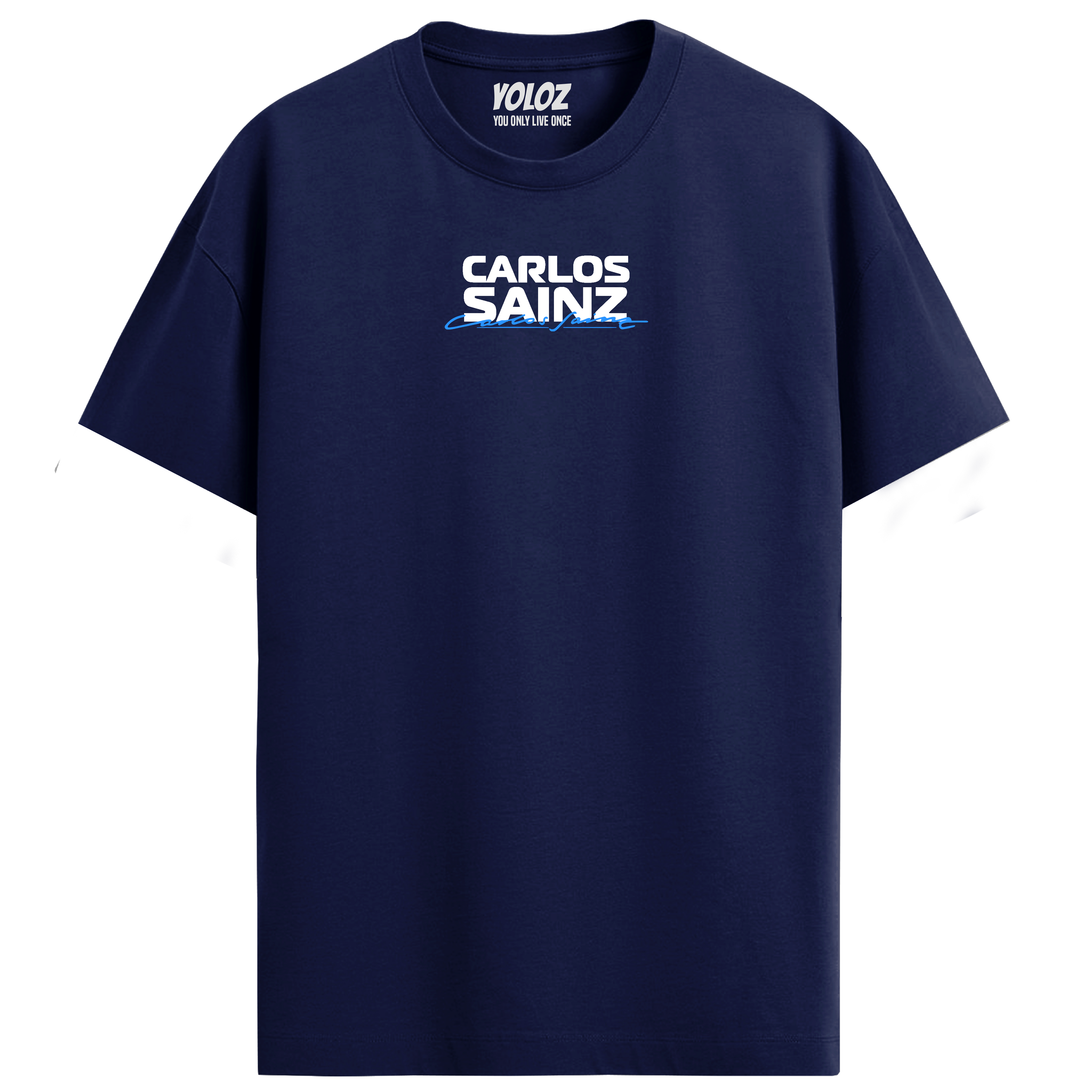 Carlos Sainz Regular Fit Tee – Navy Blue