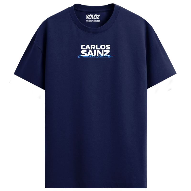 Carlos Sainz Regular Fit Tee – Navy Blue