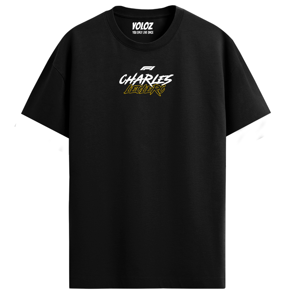 Charles Leclerc Regular Fit Tee – Black