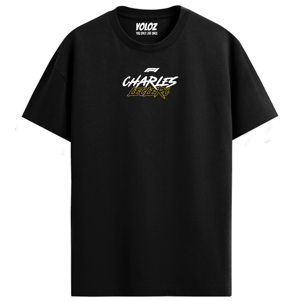 Charles Leclerc Regular Fit Tee – Black