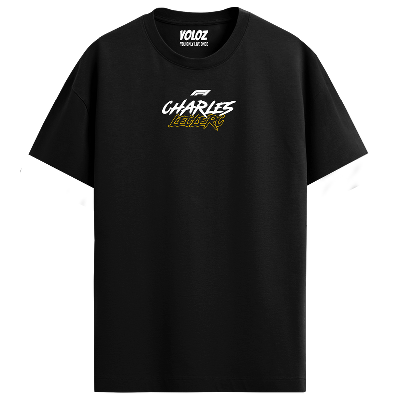 Charles Leclerc Regular Fit Tee – Black