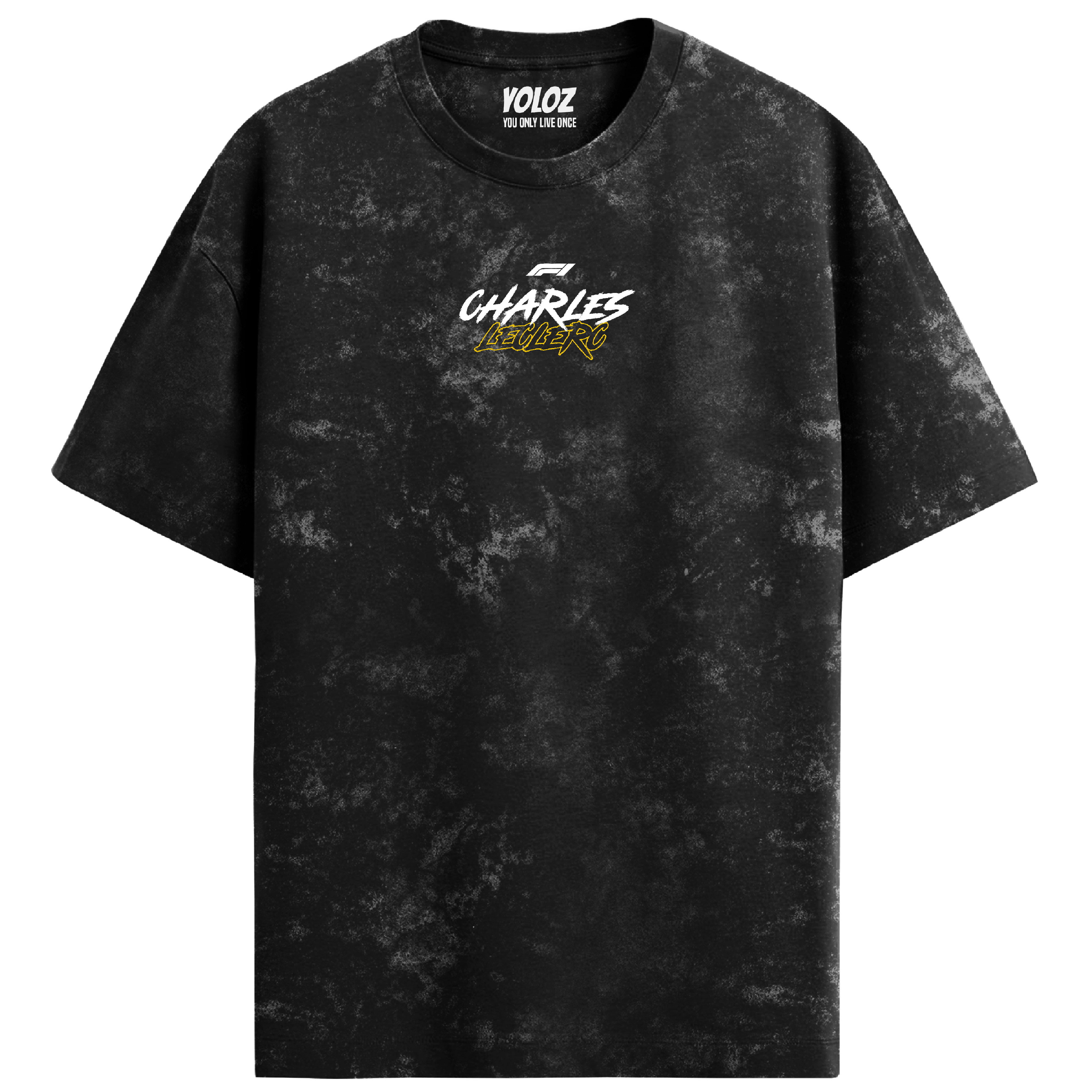 Charles Leclerc Oversized Tee – Acid Wash