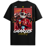 Charles Leclerc Regular Fit Tee – Black