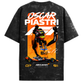 Oscar Piastri Oversized Tee – Acid Wash