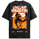 Oscar Piastri Oversized Tee – Acid Wash