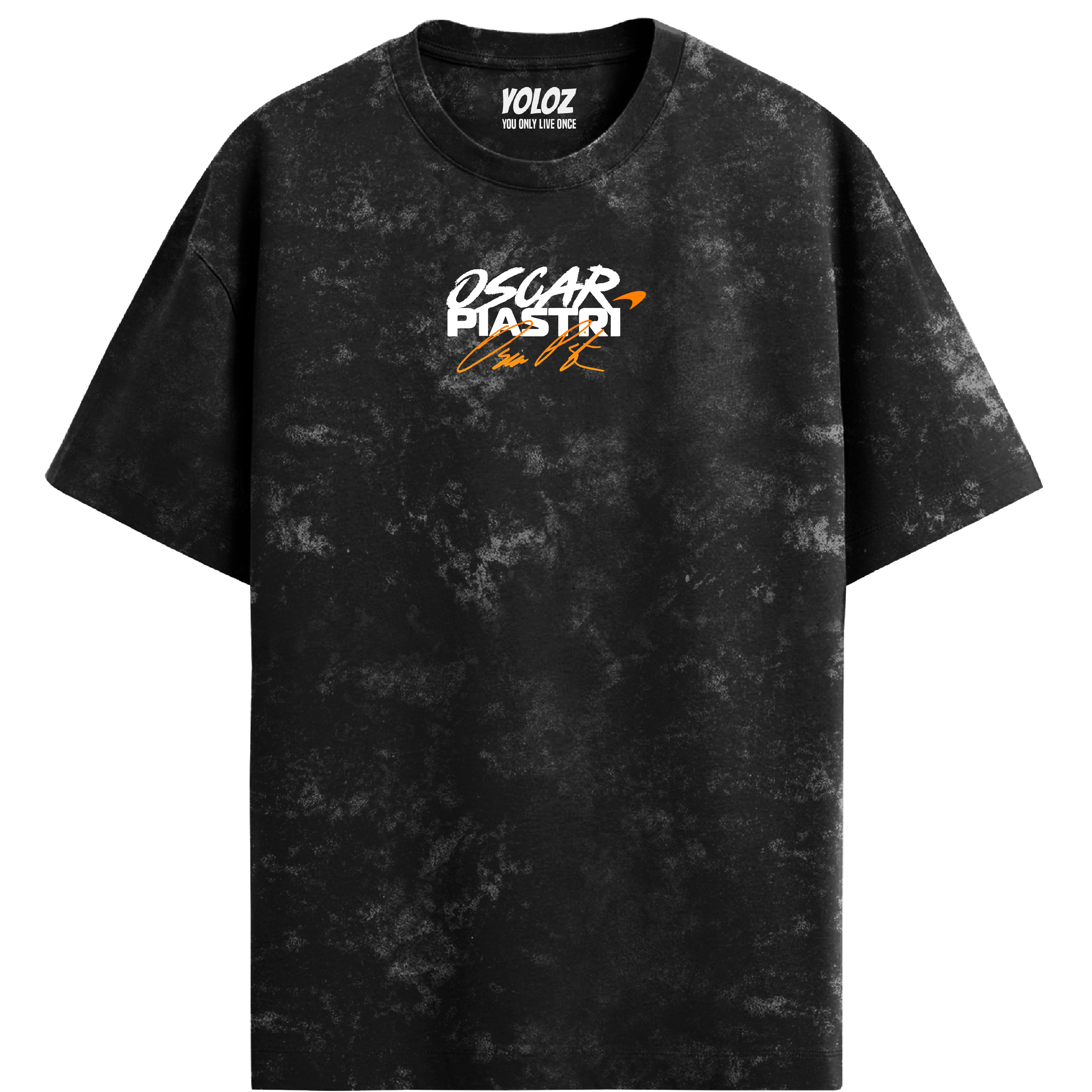 Oscar Piastri Oversized Tee – Acid Wash
