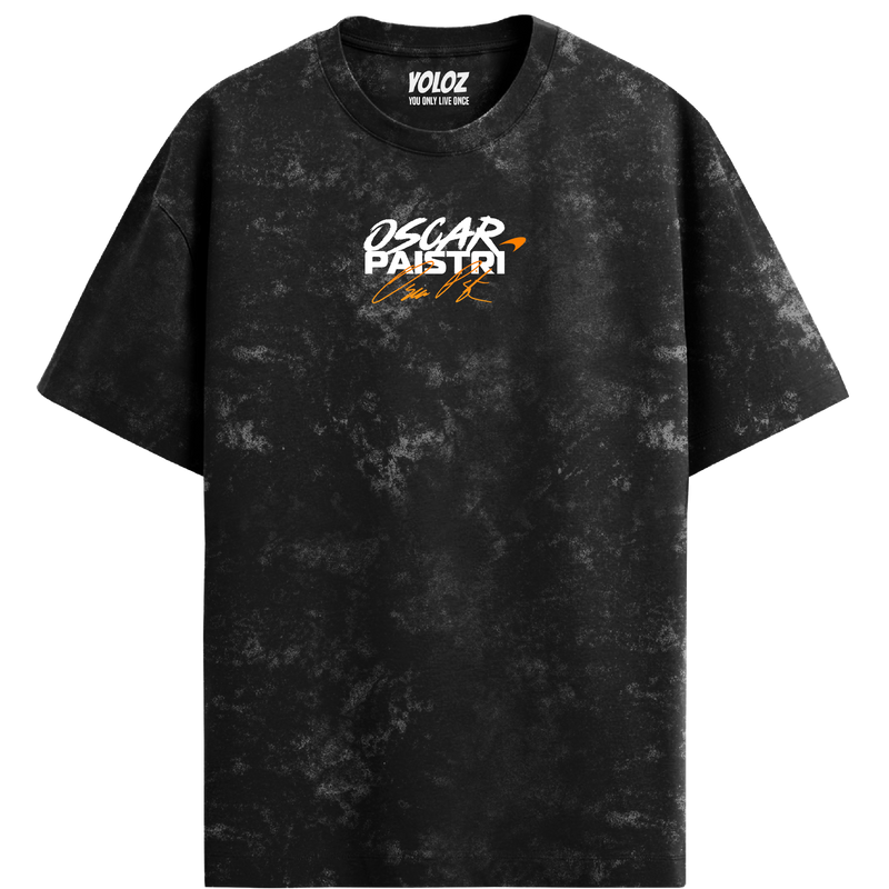 Oscar Piastri Oversized Tee – Acid Wash