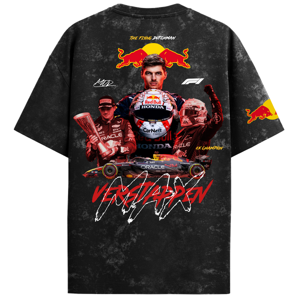 Max Verstappen Oversized Tee – Acid Wash
