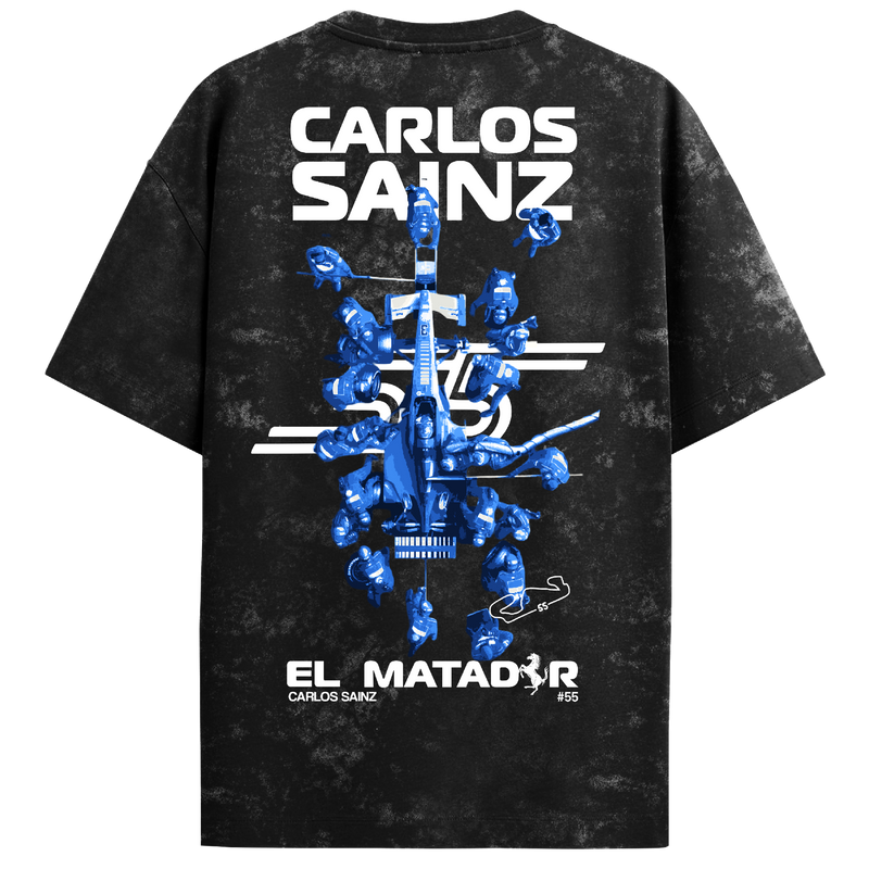 Carlos Sainz Oversized Tee – Acid Wash