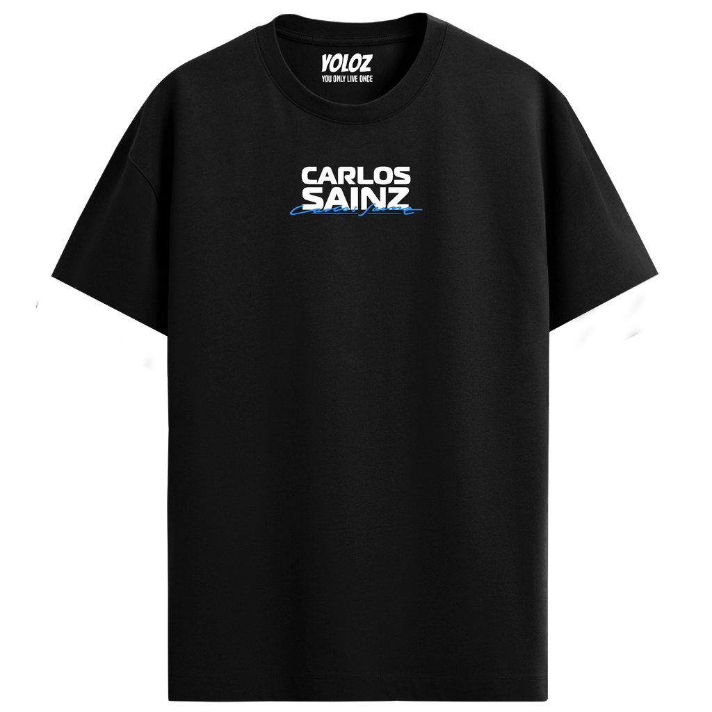 Carlos Sainz Regular Fit Tee – Black