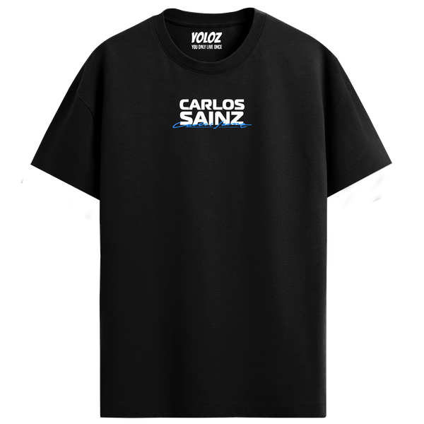 Carlos Sainz Regular Fit Tee – Black