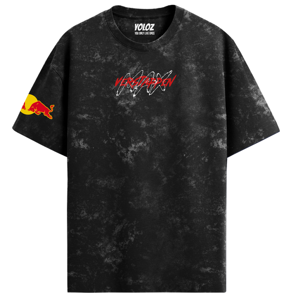 Max Verstappen Oversized Tee – Acid Wash