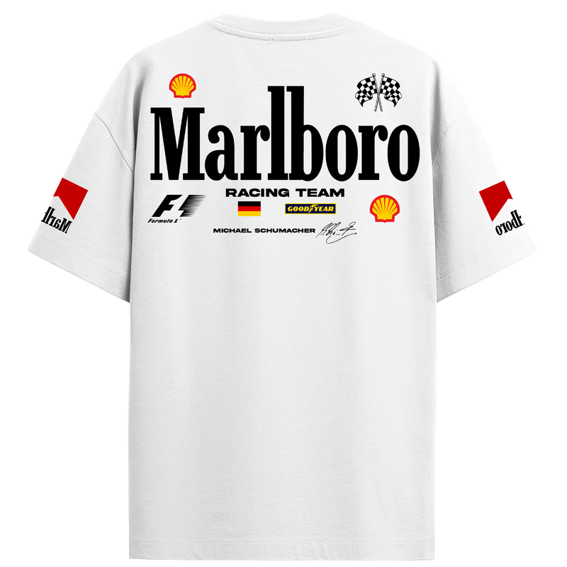Michael Schumacher Marlboro Oversized Tee – White