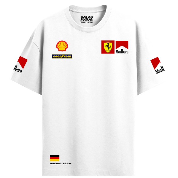 Michael Schumacher Marlboro Oversized Tee – White
