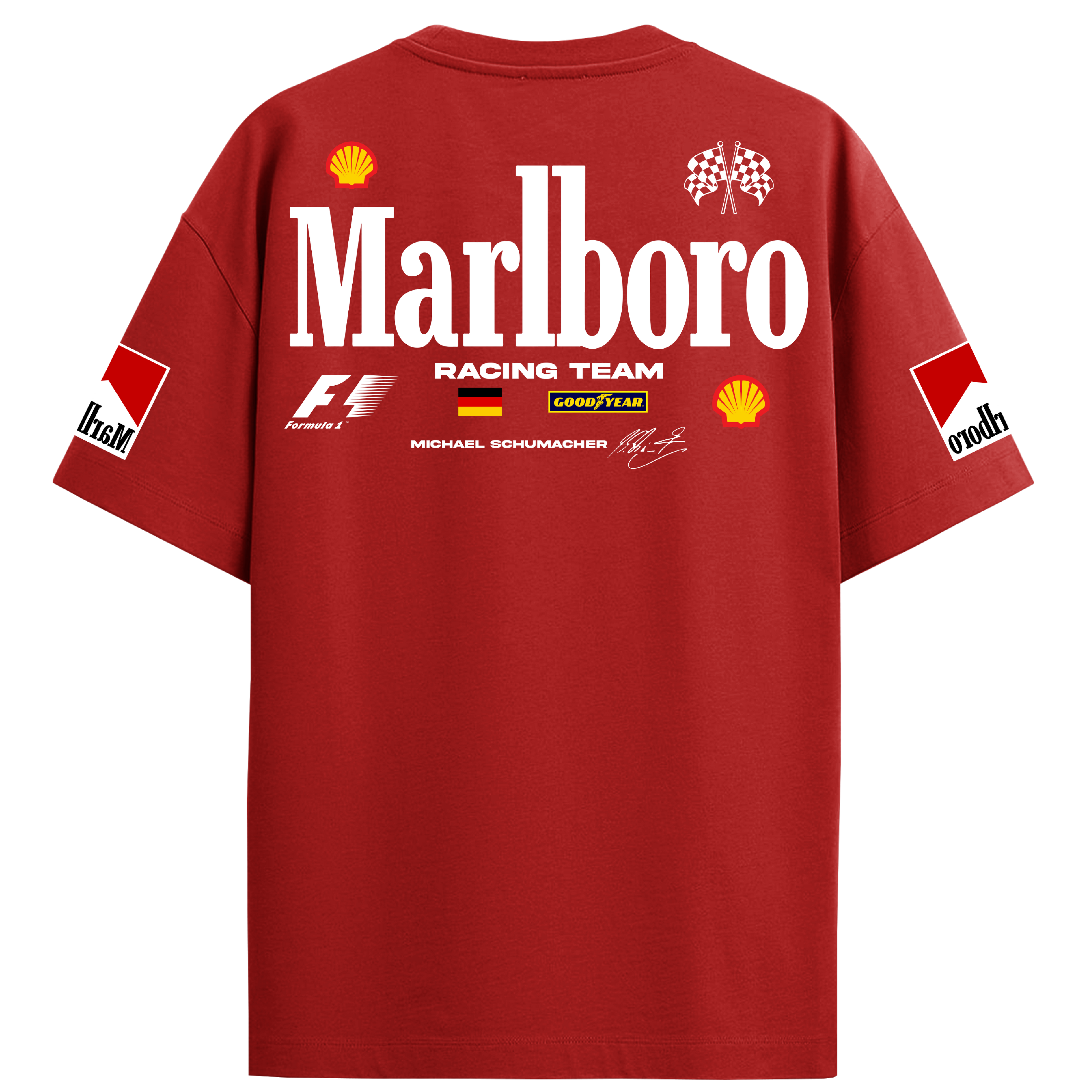 Marlboro Racing Oversized Tee – Red