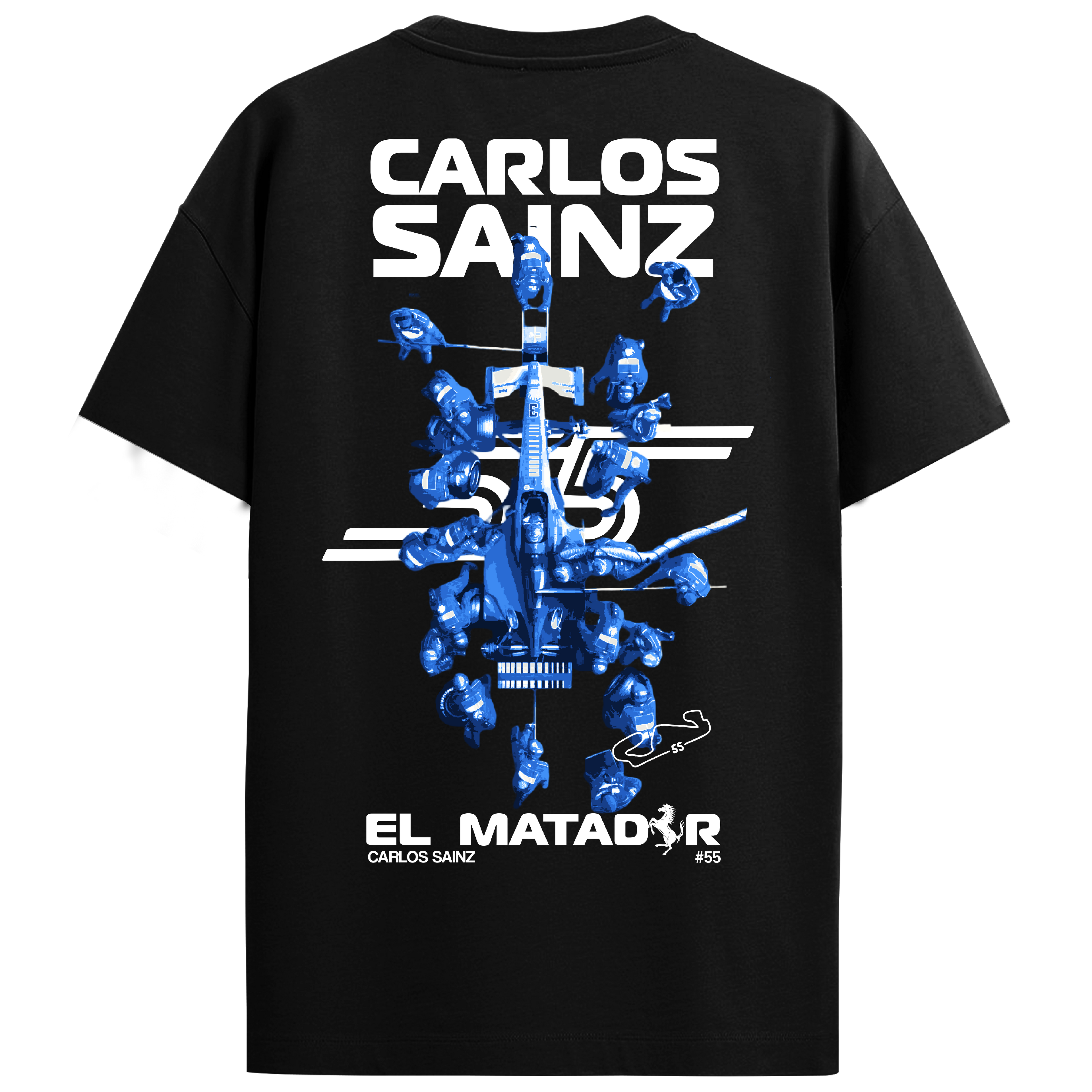 Carlos Sainz Regular Fit Tee – Black