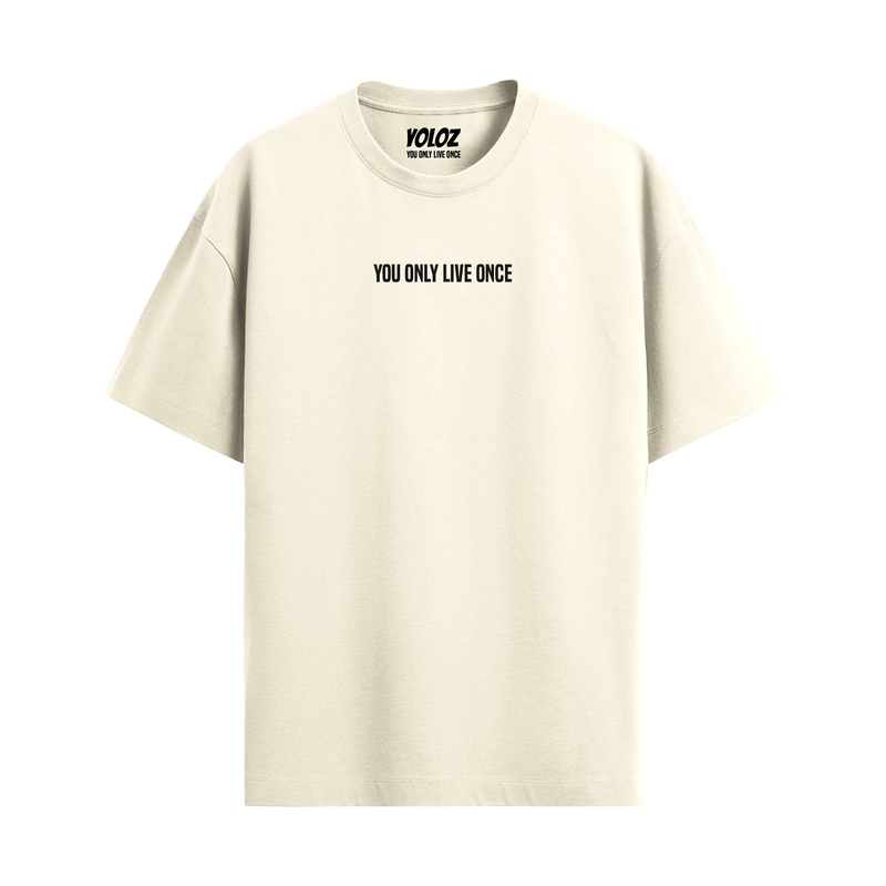 BASIC OFF WHITE OVERSIZED T-SHIRT