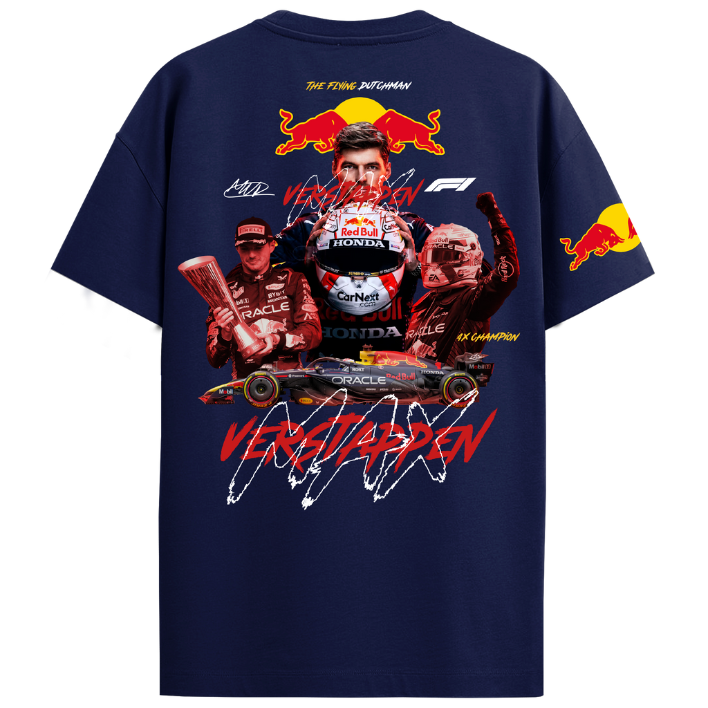 Max Verstappen Regular Fit Tee – Navy Blue