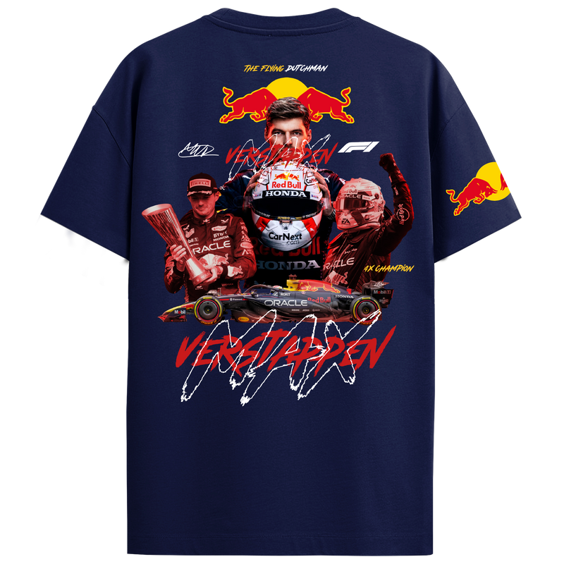 Max Verstappen Regular Fit Tee – Navy Blue