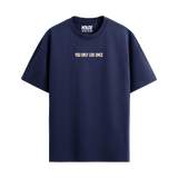 BASIC NAVY BLUE OVERSIZED T-SHIRT