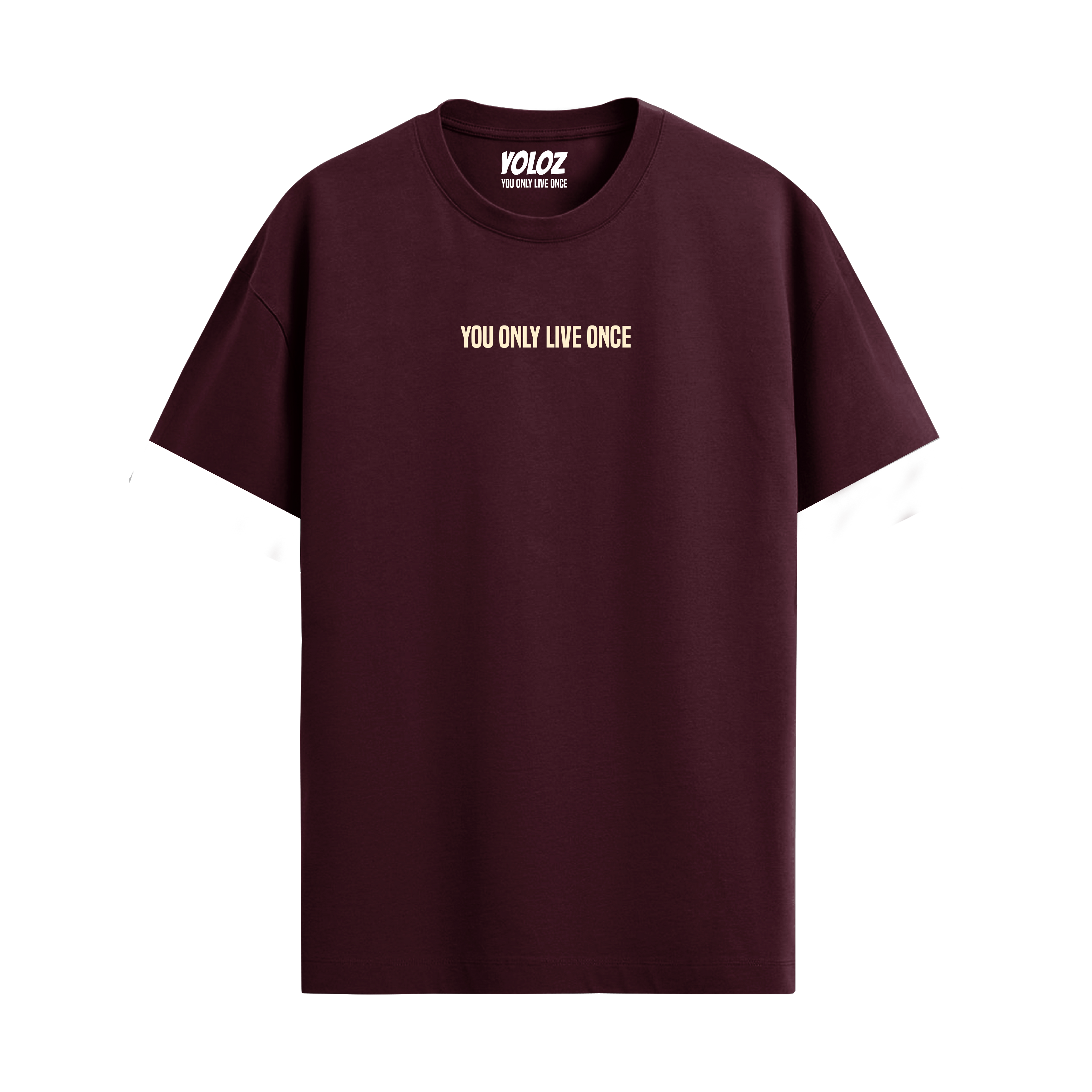 BASIC MAROON REGULAR FIT T-SHIRT