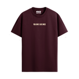 BASIC MAROON REGULAR FIT T-SHIRT